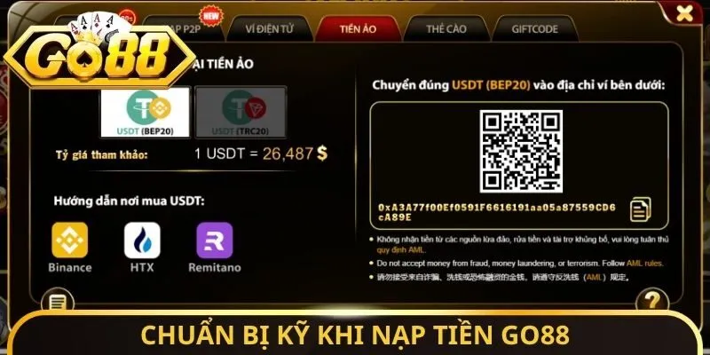 Nạp Tiền Go88 - Lựa Chọn Phương Thức Thanh Toán Tối Ưu 1 Sunwin Chuẩn bị kỹ khi nạp tiền Go88