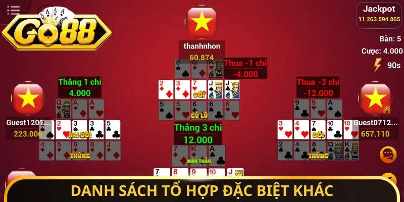 Mậu Binh - Cách Tính Chi Chuẩn Xác Cho Người Mới Nhập Cuộc 4 Sunwin Danh sách tổ hợp đặc biệt khác