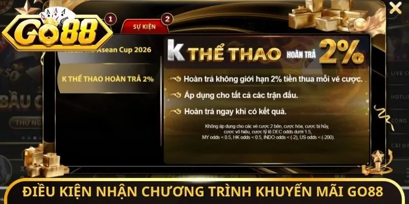 Khuyến Mãi Go88 - Tổng Hợp Ưu Đãi Hấp Dẫn Cho Hội Viên 2026 2 Sunwin Điều kiện để nhận chương trình khuyến mãi Go88 năm 2026