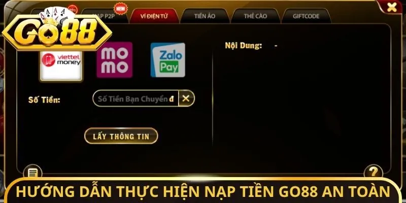 Nạp Tiền Go88 - Lựa Chọn Phương Thức Thanh Toán Tối Ưu 2 Sunwin Hướng dẫn thực hiện nạp tiền Go88 an toàn